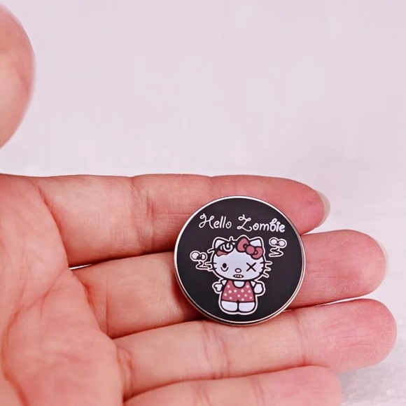 Hello Zombie ✦ Enamel Pin ✦ Hello Kitty as a Zombie Lapel Badge NWT - Picture 5 of 10
